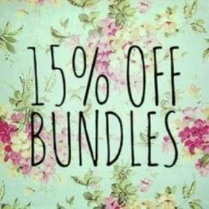 15% off bundles of 2 or more items!